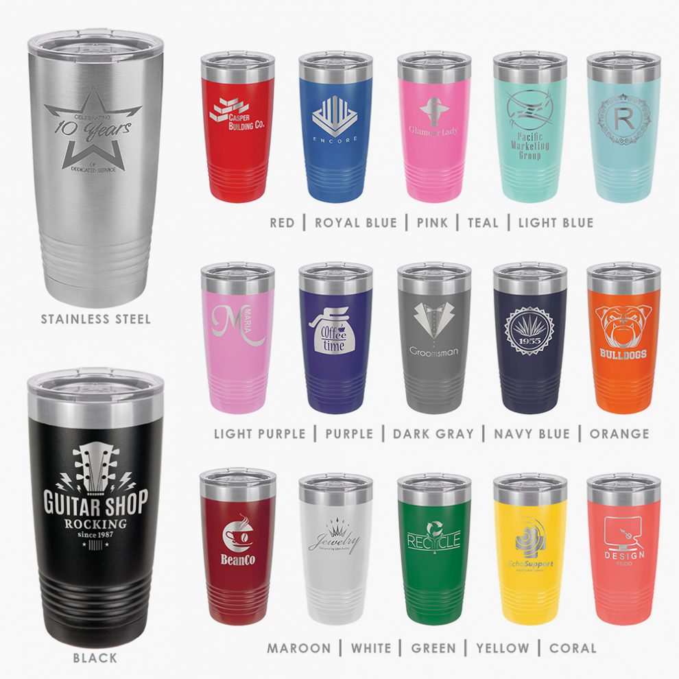 Personalized Stainless Steel Insulated 20oz Tumbler Crystal Images Inc