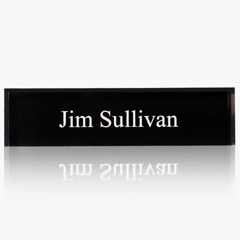 Rosewood Name Plate for Desk, The Perfect Desk Name Plate Personalized  Gift