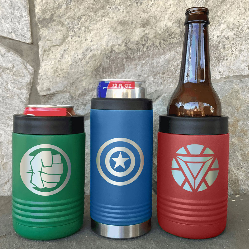 Scripty Style Personalized Stainless Insulated Can Holder