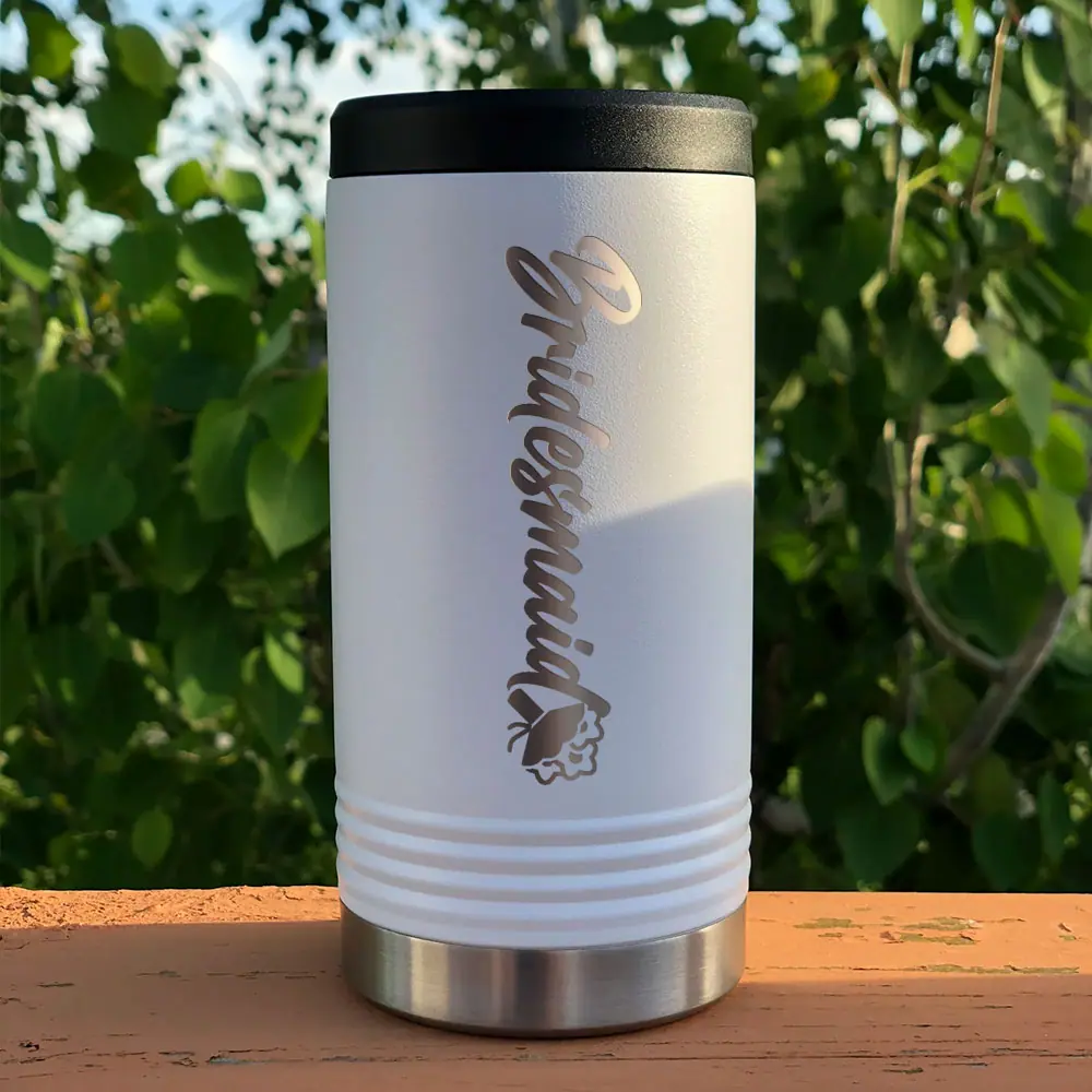 Personalized Stainless Steel Insulated Slim Beverage Can Holder