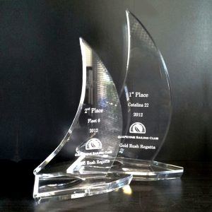 Acrylic Sailboat Award - Crystal Images, Inc.