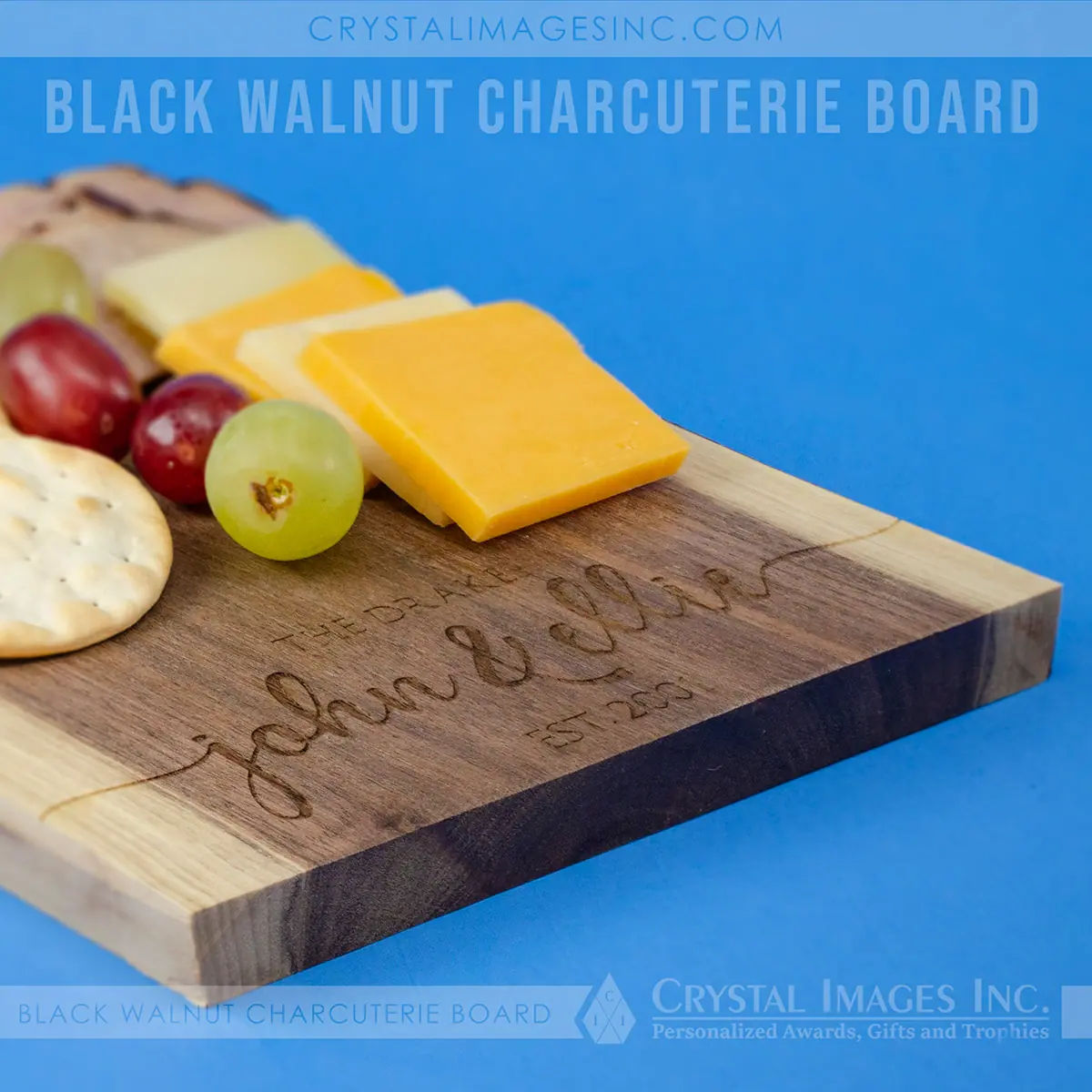 Walnut Cutting Board for Cheese and Charcuterie