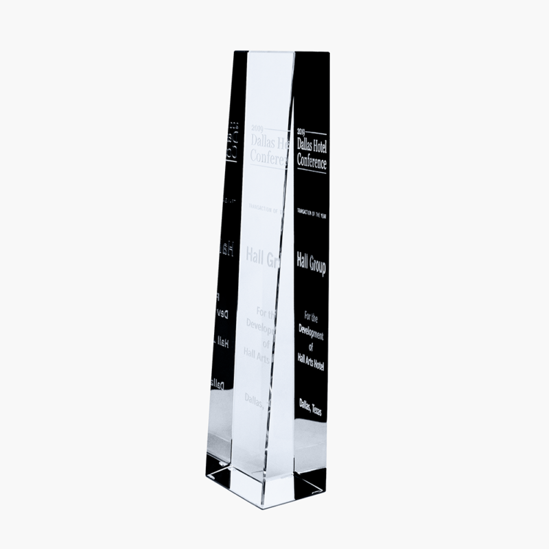 Personalized Crystal Tapered Tower - Image 2