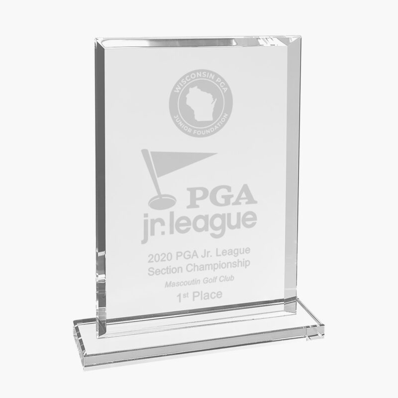 Clear Glass Rectangle Award