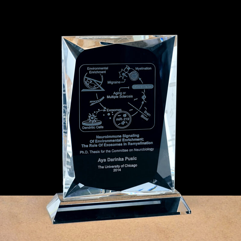 Crystal Beveled Rectangle Award - Image 2