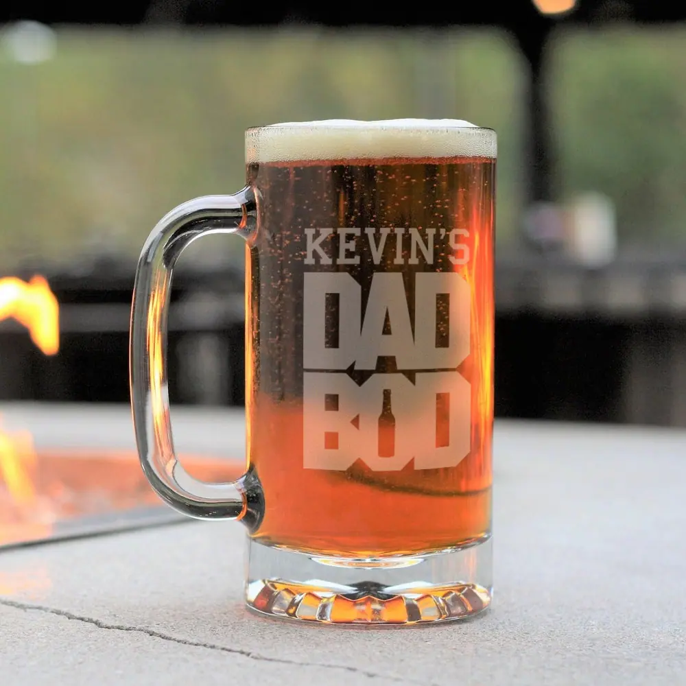 Etched Beer Mug 16 oz