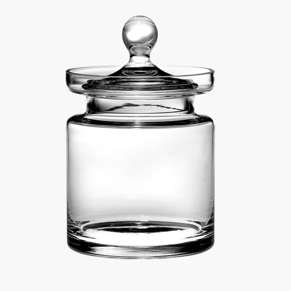 Clear Tall Glass Jar With Lid