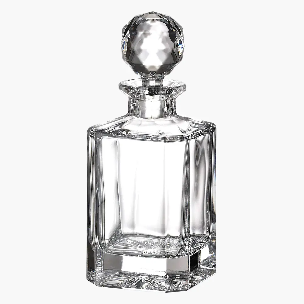 Heavy top Crystal Decanter