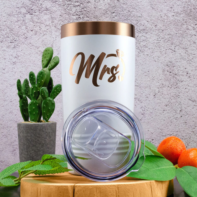 Personalized Summer Gold Insulated 20oz Tumbler - Image 3